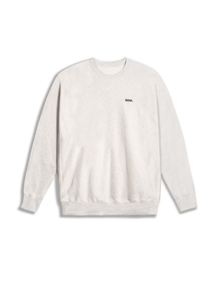The GANK Crewneck Sweatshirt in Oatmeal/Black