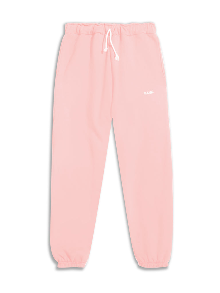 The GANK Embroidered Joggers in Powder Pink