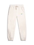 The GANK Embroidered Joggers in Cream Speackle/Blue