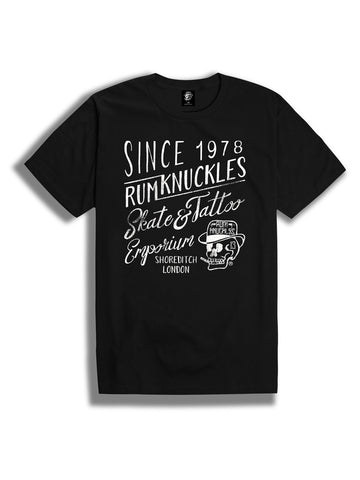 The Rum Knuckles Butterfly Crew Tee in White