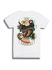 The Rum Knuckles Eagle Snake Crew Tee in White