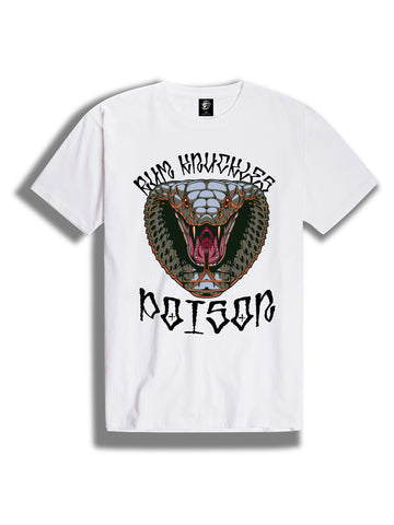 The Rum Knuckles Lady Panther Crew Tee in White