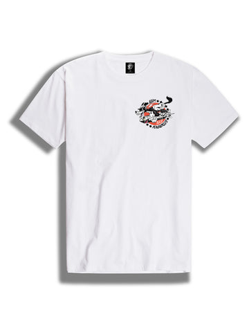 The Rum Knuckles Rum The Bomb Crew Tee in White