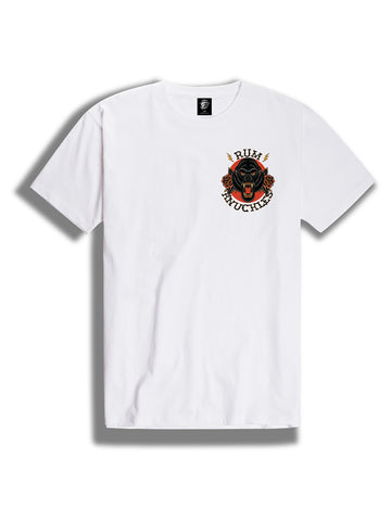 The Rum Knuckles Live Fearlessly Crew Tee in Black