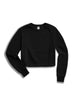 The 24 Ladies Crop Sweatshirt in Black