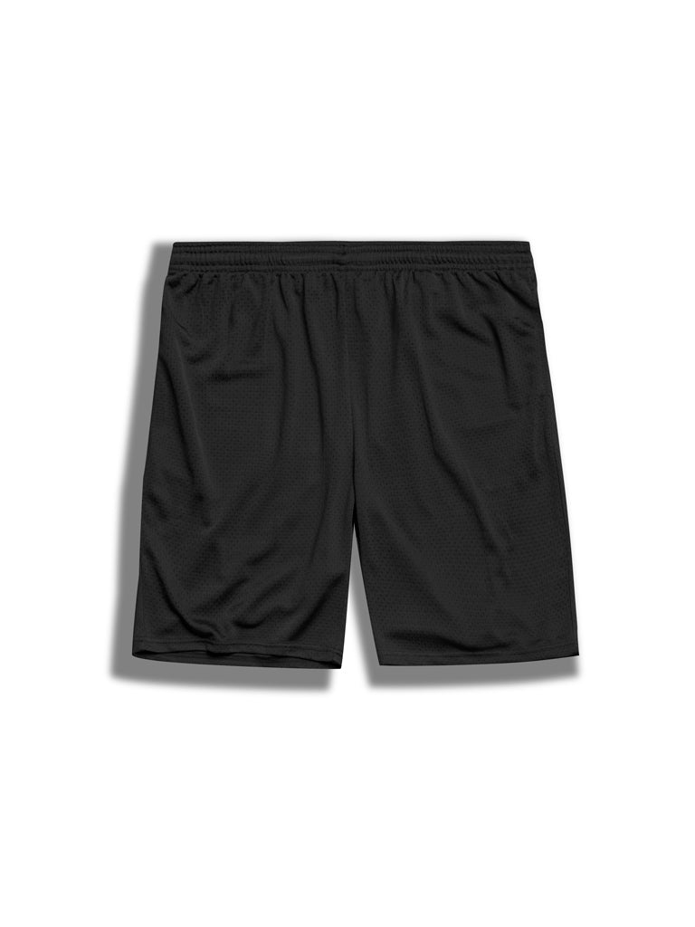 The 24 Blank Mesh Shorts in Black 