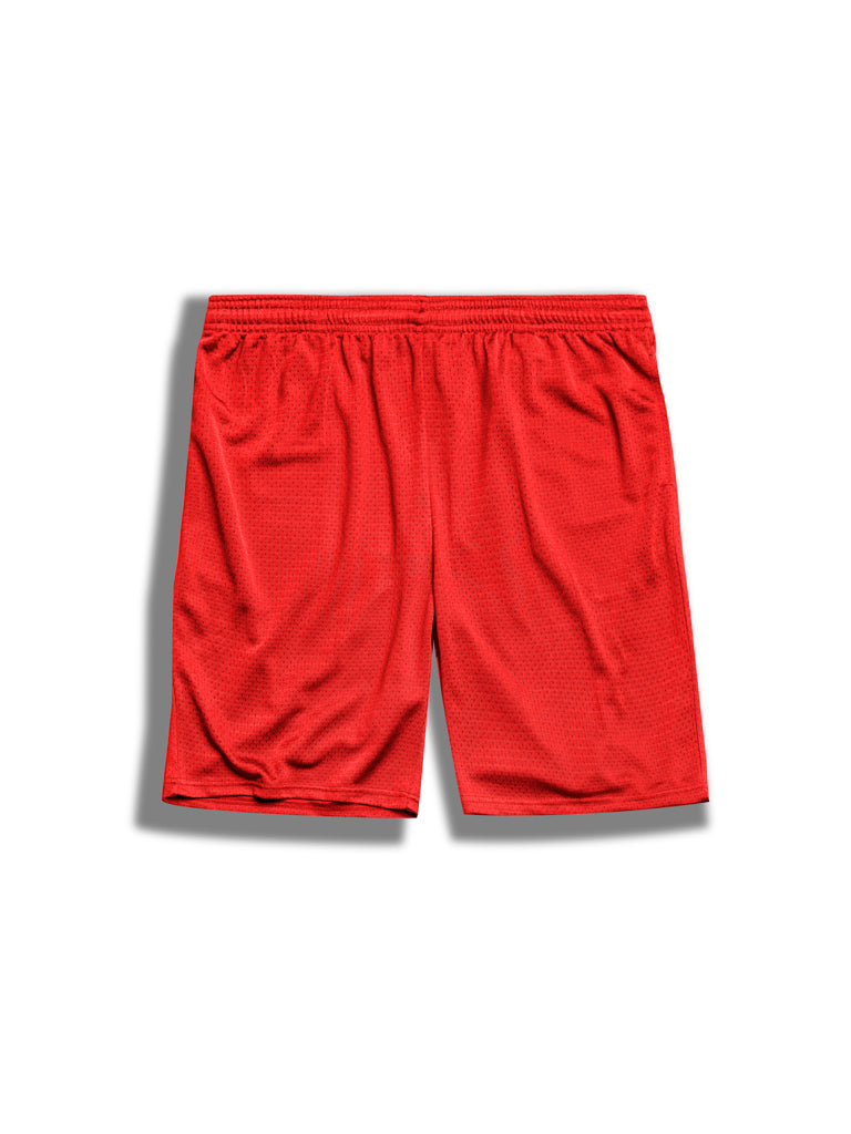 The 24 Blank Mesh Shorts in Red