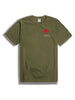The Federation Canadienne Men's Crew Tee in Military Green