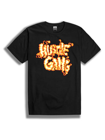 The Hustle Gang Claws And Roses Crew Tee in Black
