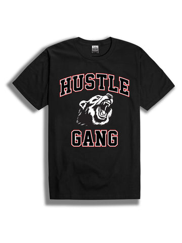 The Hustle Gang Splattered Bear L/S Tee in Black