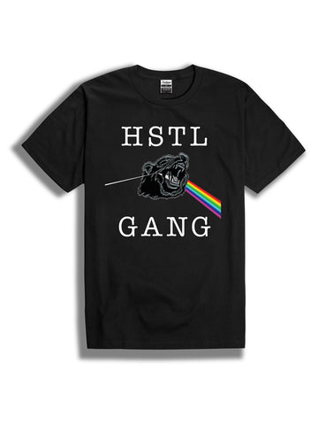 The Hustle Gang Flag Crew Tee in Heather Grey