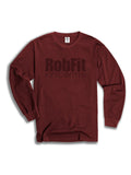 The Robfit L/S Tee in Burgundy