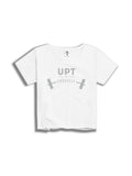 The UPT Crossfit Ladies Crop S/S Tee in White